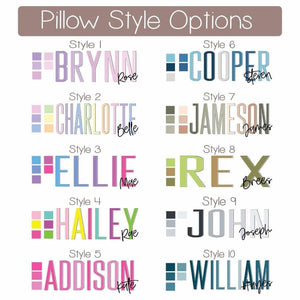 Name pillows