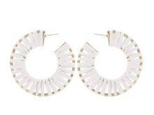 Load image into Gallery viewer, White Georgia Earrings