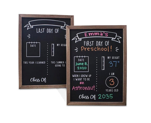 First & Last Day of School Chalk Board